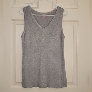 Chico's Shimmering Gray Tank Top
